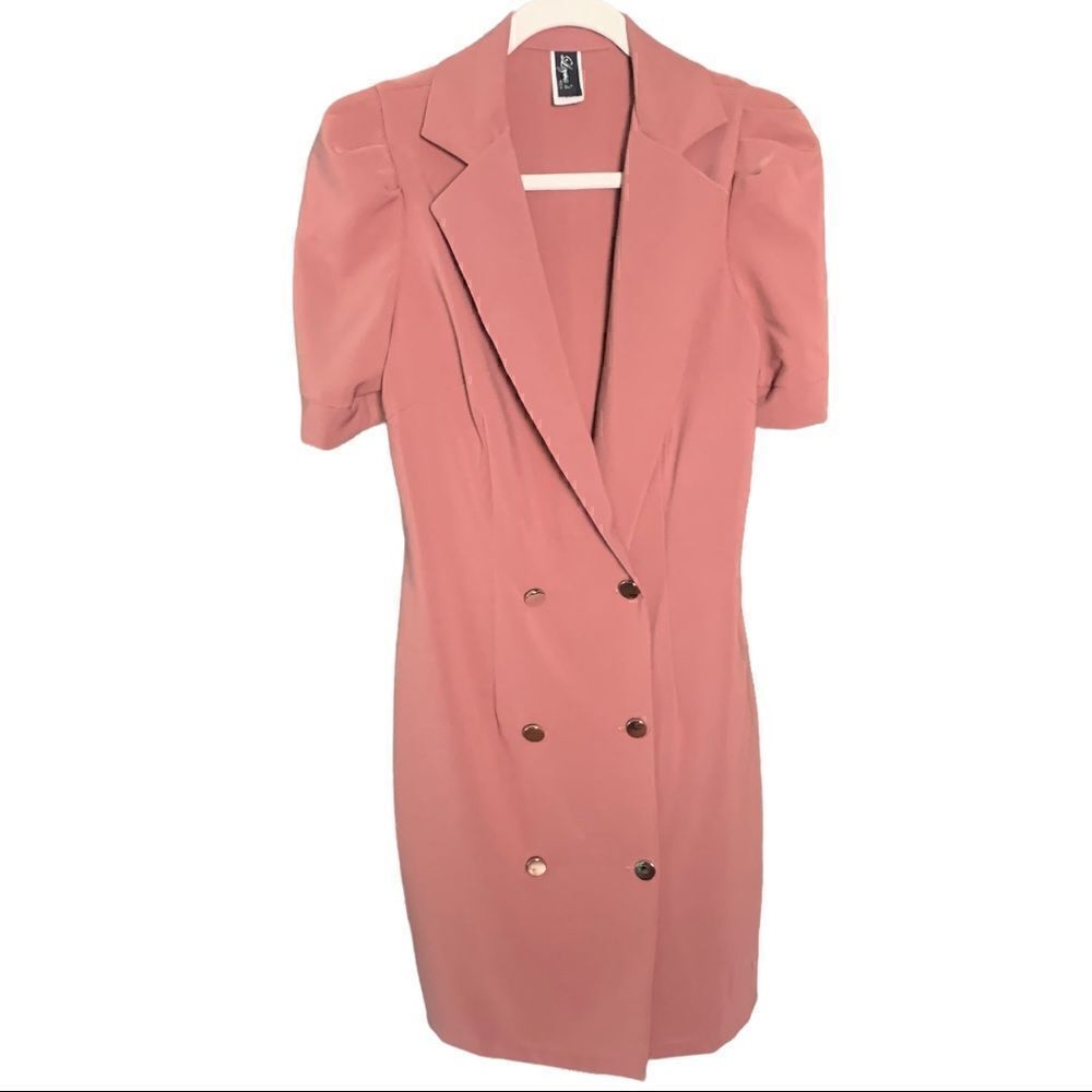 Pink button up dress  - Picture 2 of 3